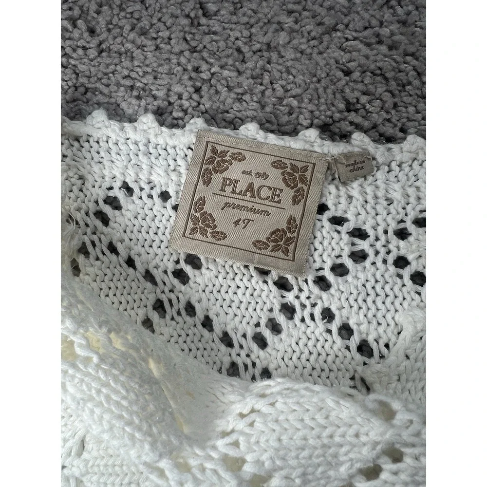 The Children's Place Boho‎ Fringe Crochet Skirt Size 4T Spring Summer